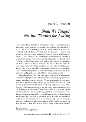 Dennett - Shall We Tango_ No, But Thanks for Asking.pdf